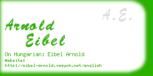arnold eibel business card
